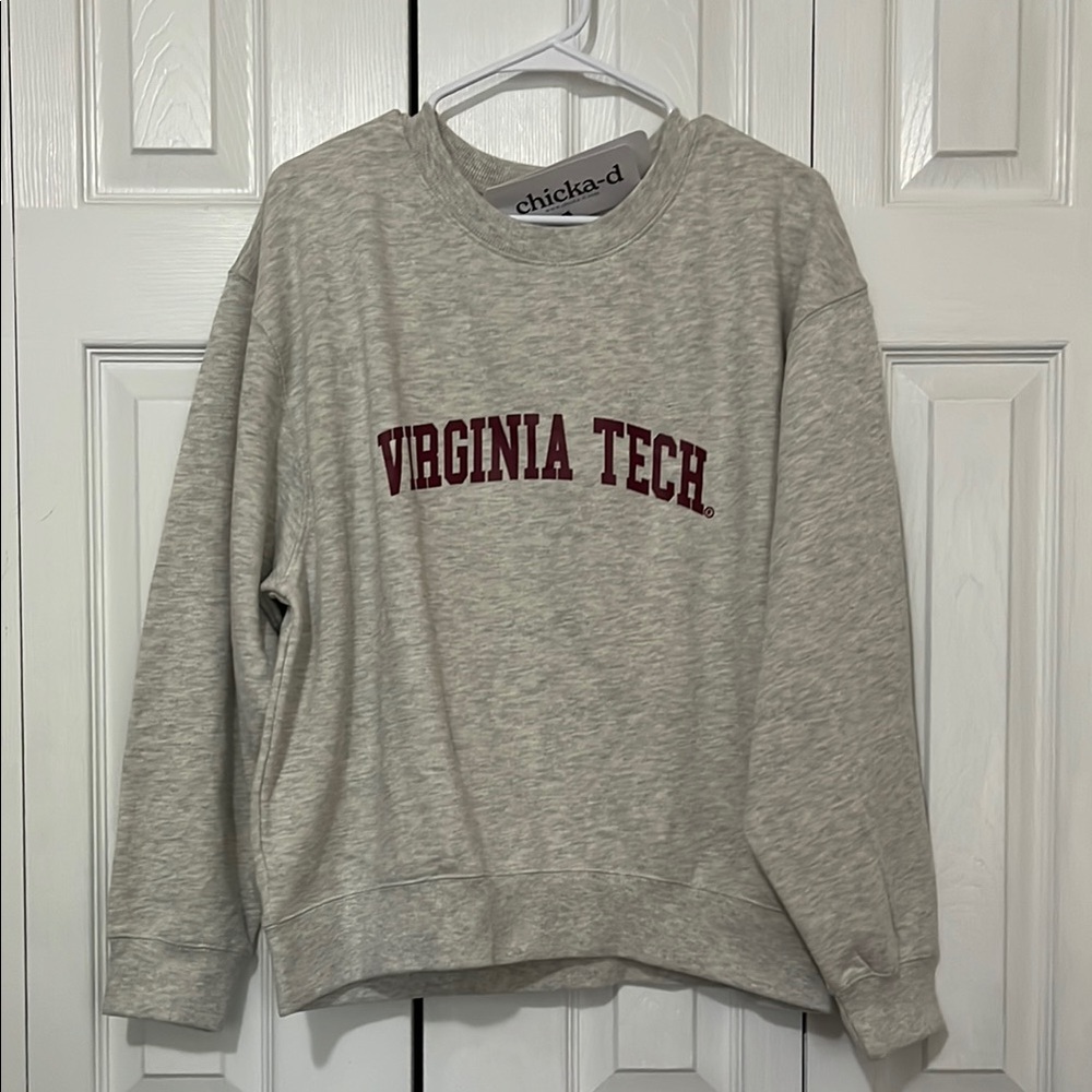 Chicka-d Gray Virginia Tech Sweatshirt